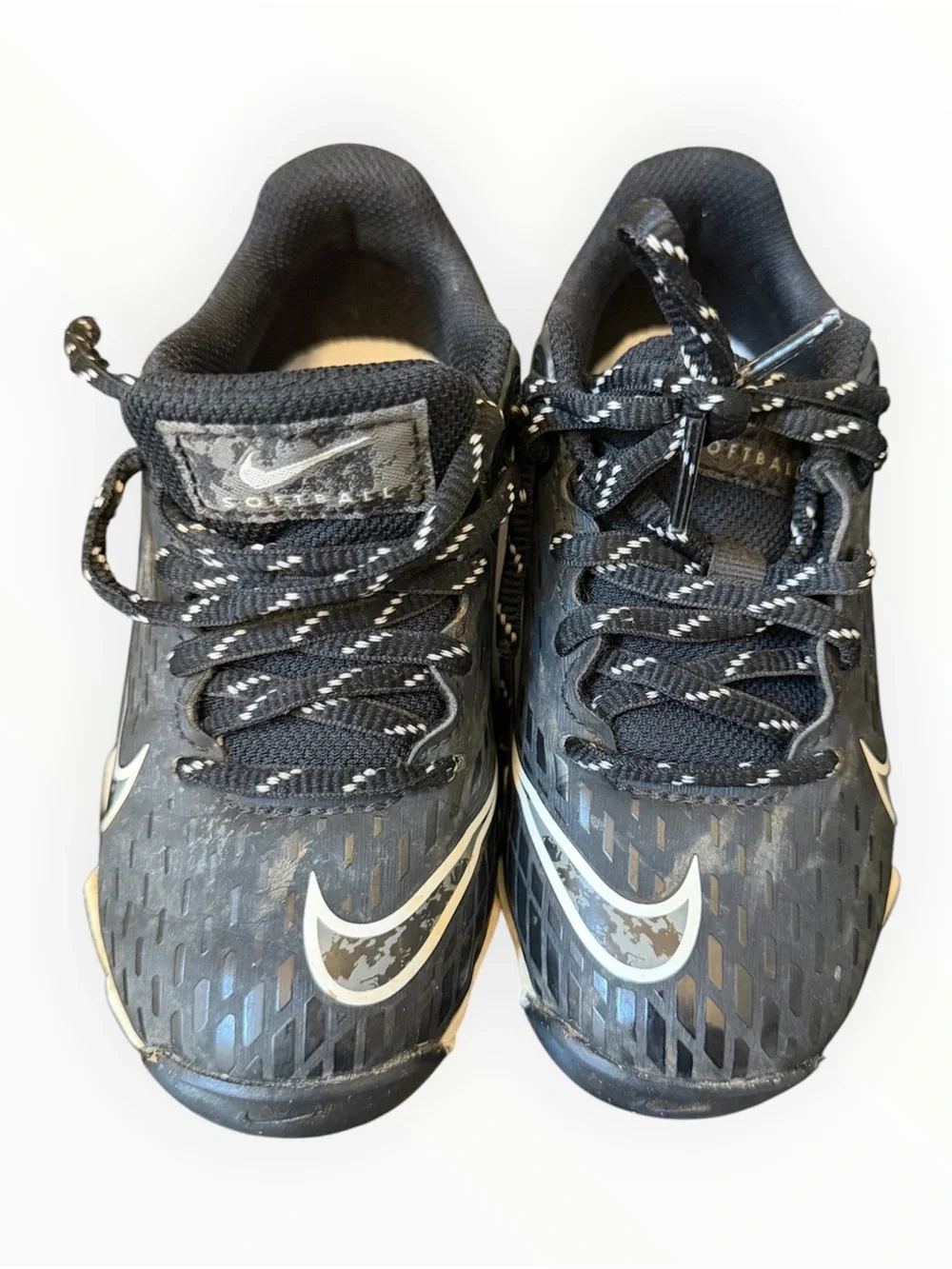 Nike Kids Black and White Athletic Shoes